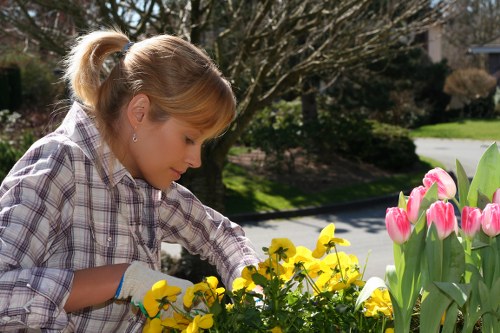 Careful handling of tools and materials during outdoor work